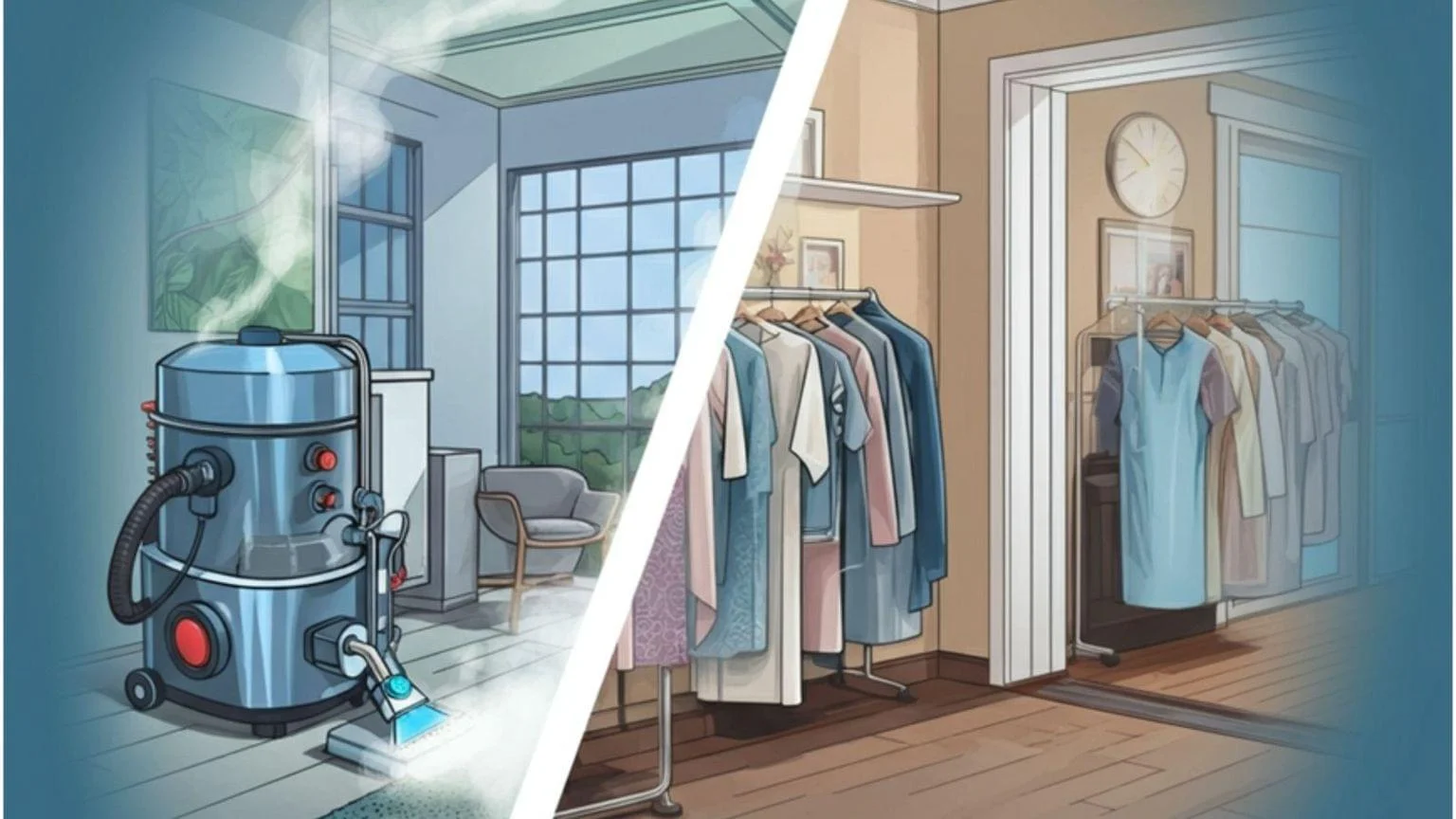 Dry  vs steam Cleaning