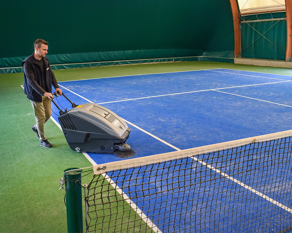 Cleaner maintaining a sports facility in Perth
